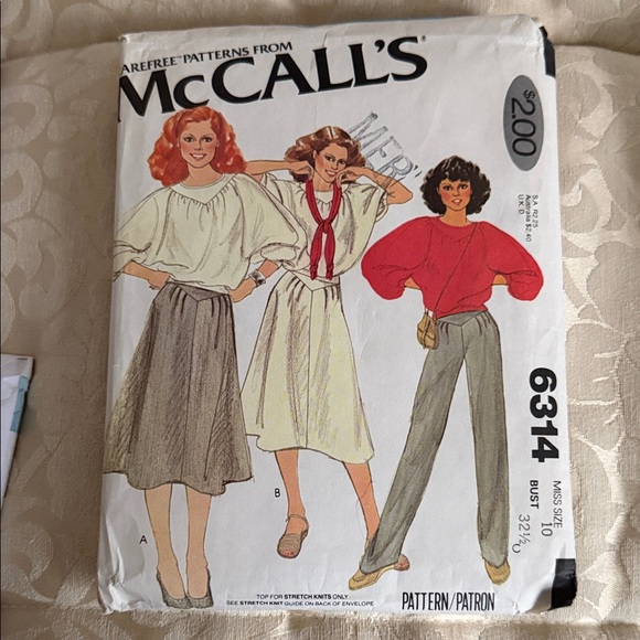 McCall's Dresses & Skirts - McCall's Women Skirt Set Pattern